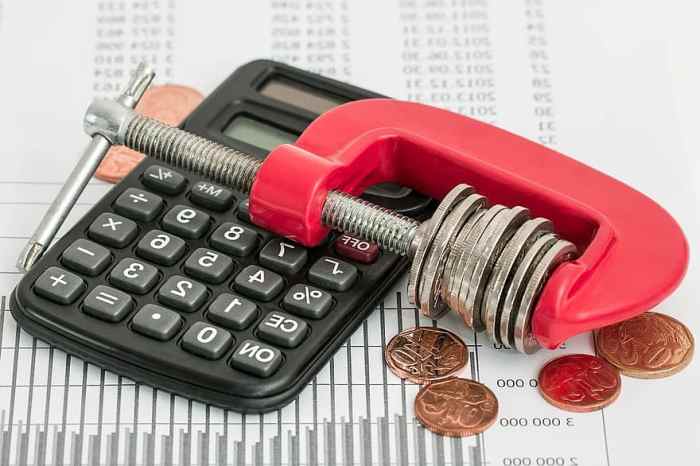 Coins, calculator, budget, household budget, money, cash, currency ... Coins, calculator, budget, household budget, money, cash, currency ...